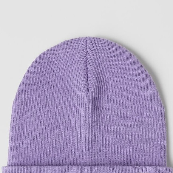 NWT. Zara Good Things Ahead Authentic Edition Light Purple Beanie.  Size 10-14. - Picture 3 of 7